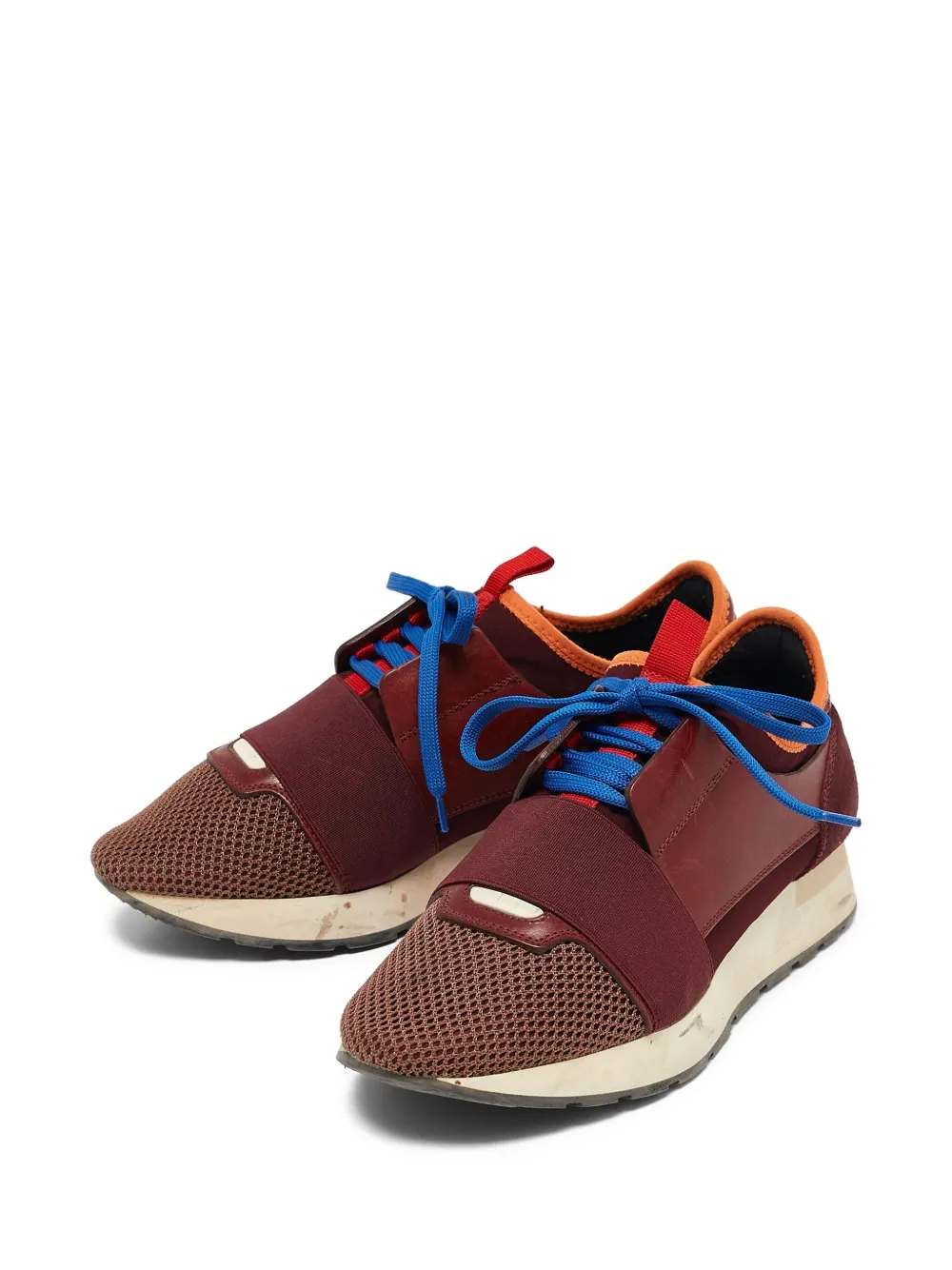 Balenciaga Pre-Owned Leren sneakers - Rood