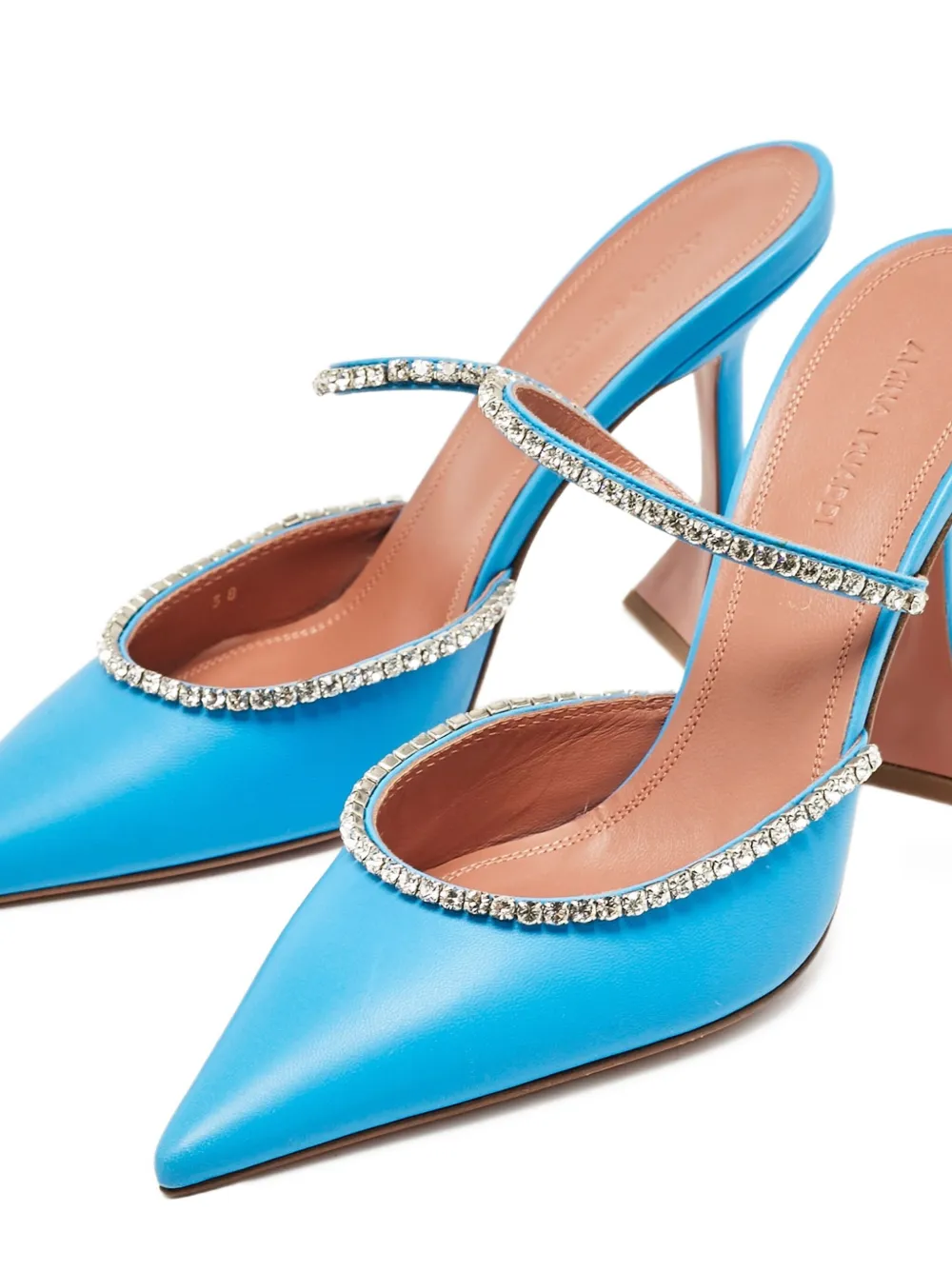 Amina Muaddi rhinestone-embellished pointed mules | Image 2