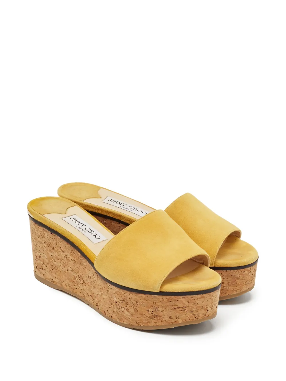 Jimmy Choo Pre-Owned 40mm suede wedge sandals | Heeled Sandals | Image 2