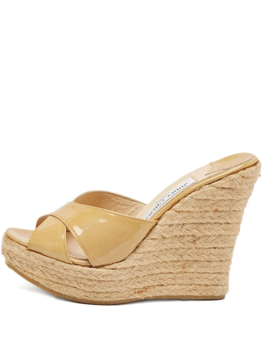 Pre-owned Jimmy Choo Espadrille Wedge Sandals