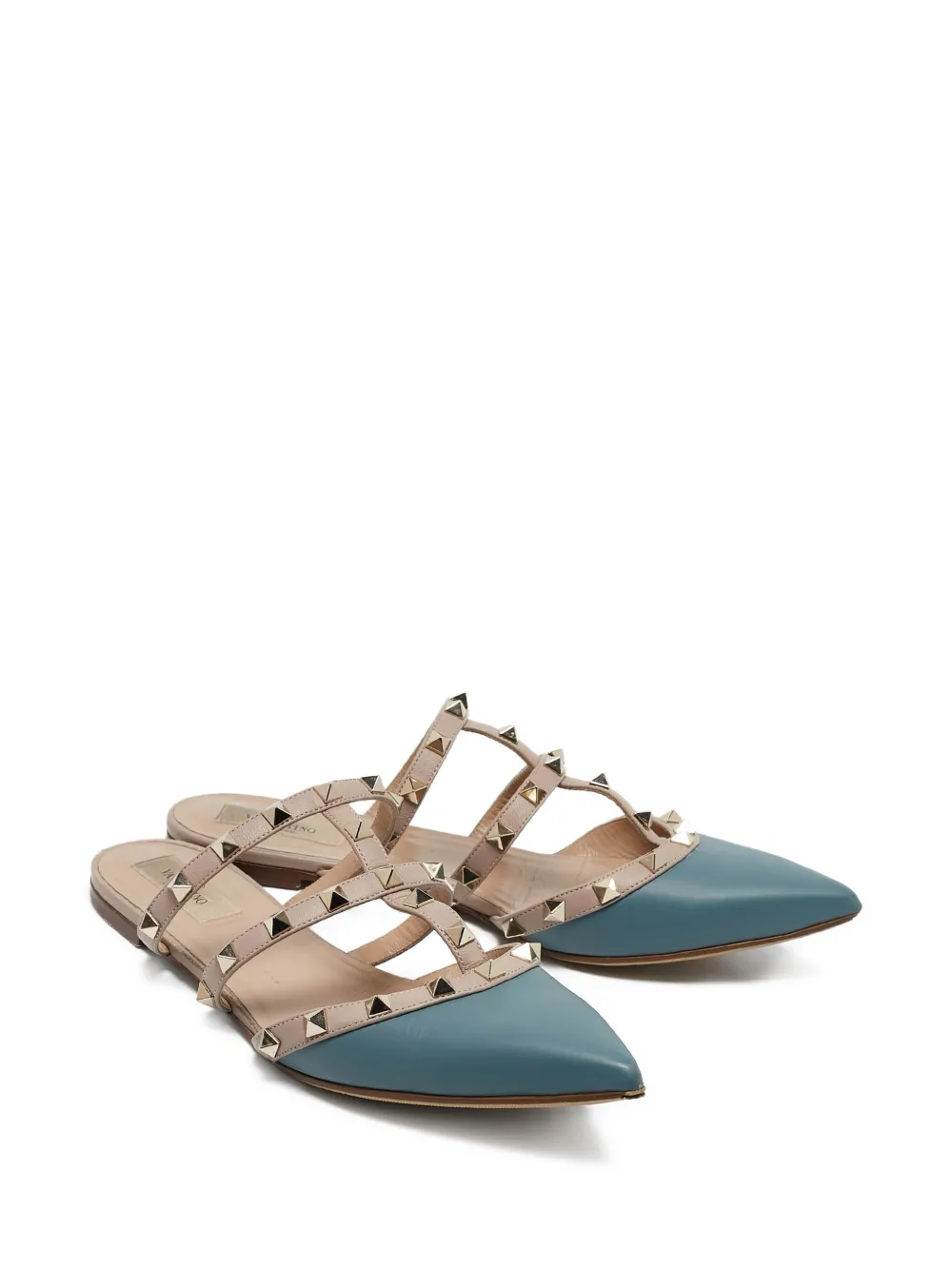 Valentino Garavani Pre-Owned Rockstud sandalen - Blauw