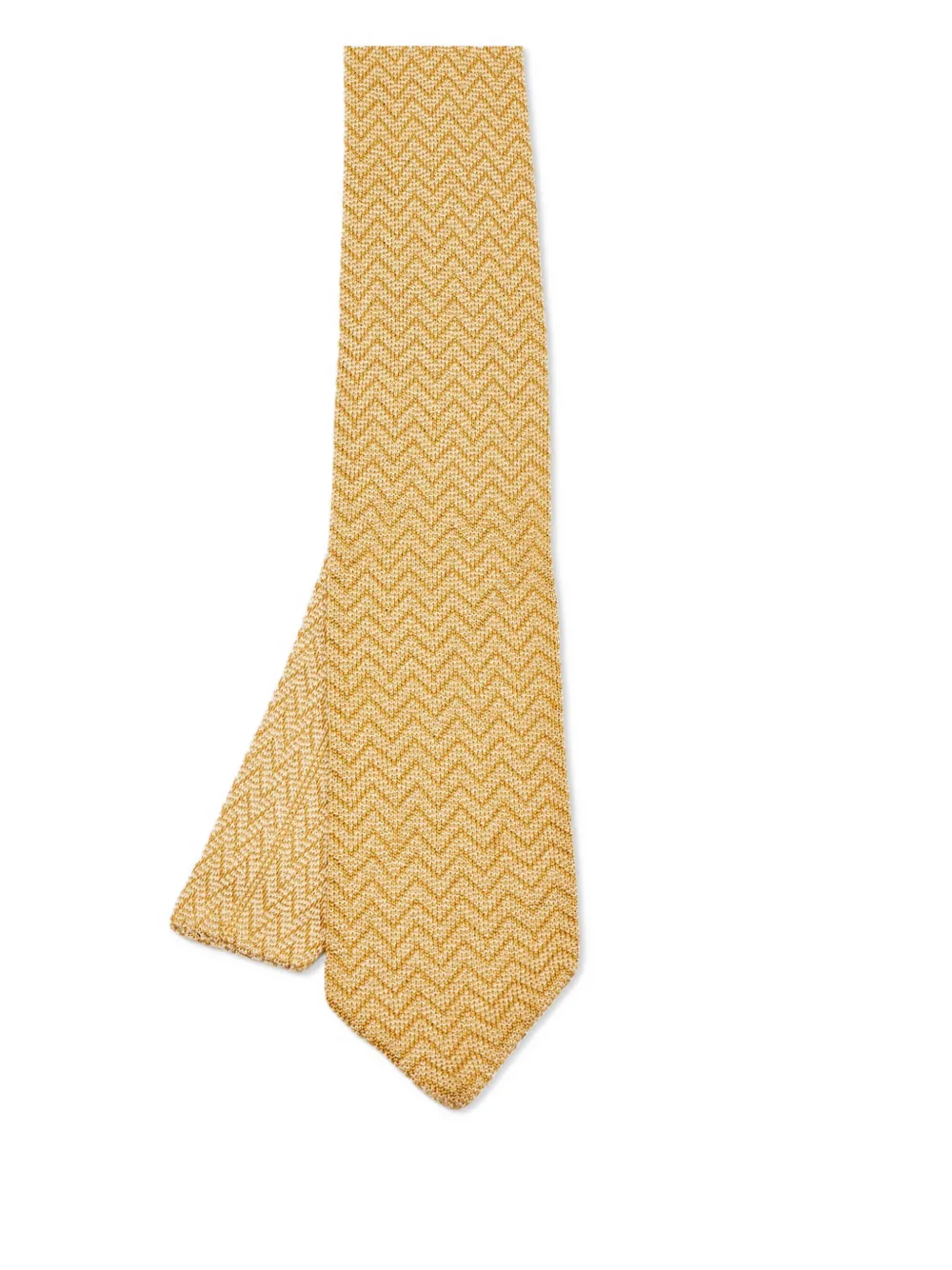 chevron-knit tie
