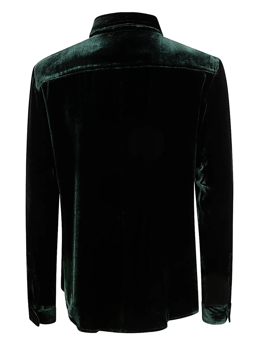 Bianco Levrin velvet button shirt | Shirts | Image 2