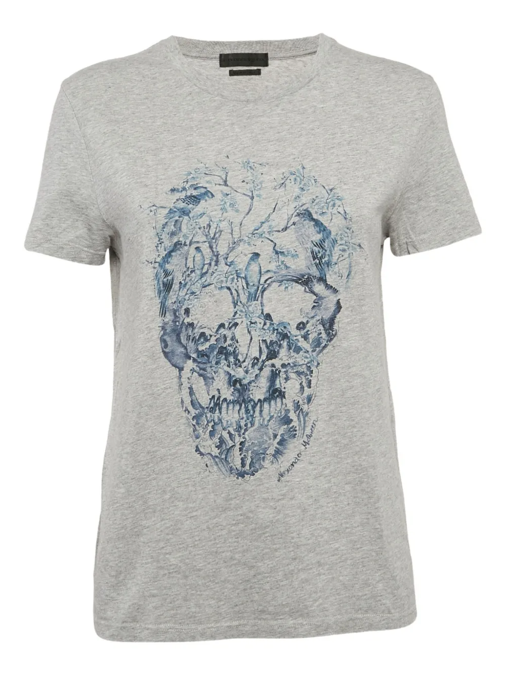Alexander McQueen Pre-Owned skull-print T-shirt | Grey | Image 1