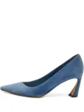 Christian Dior Pre-Owned suede pointed-toe pumps - Blue