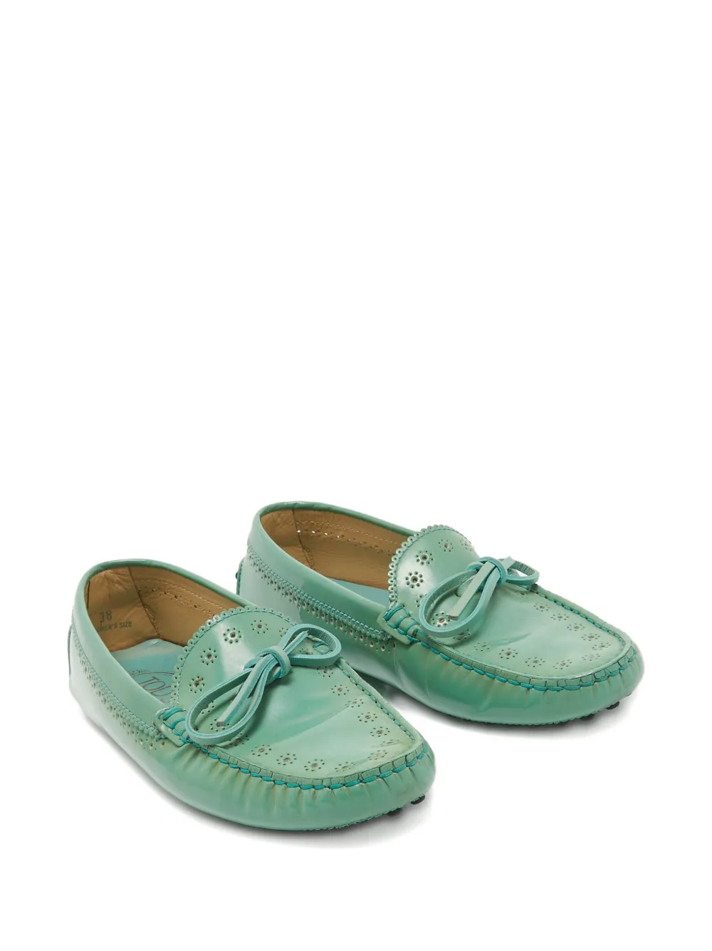 Tod's Vintage Leren loafers - Groen
