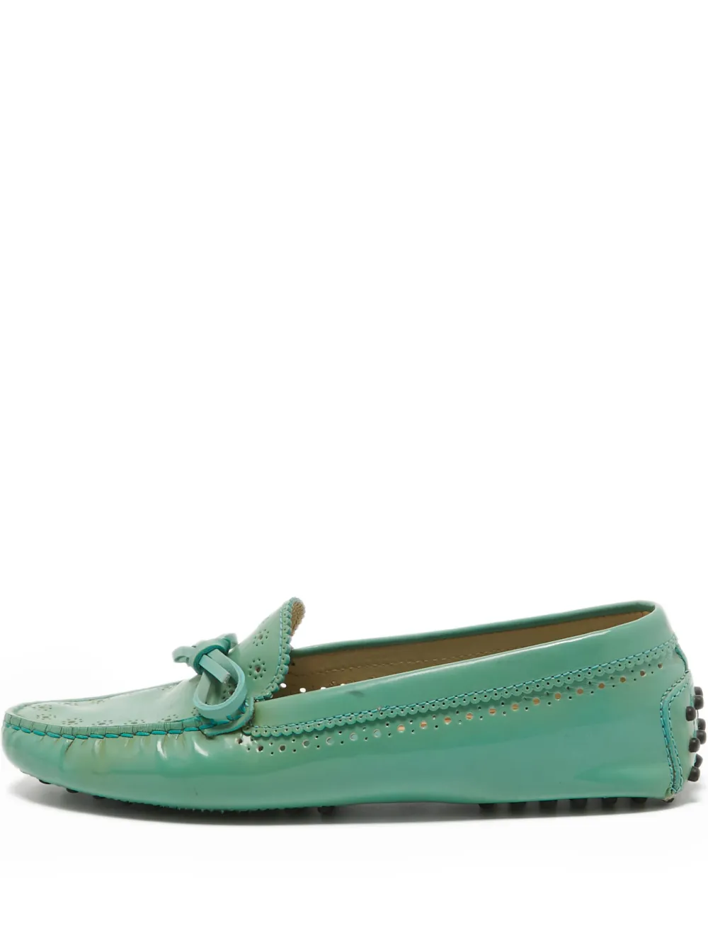 Tod's Vintage レザーローファー - グリーン Tod's Vintage レザーローファー - グリーン