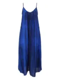 Bianco Levrin tie-dye stripe slip dress - Blue