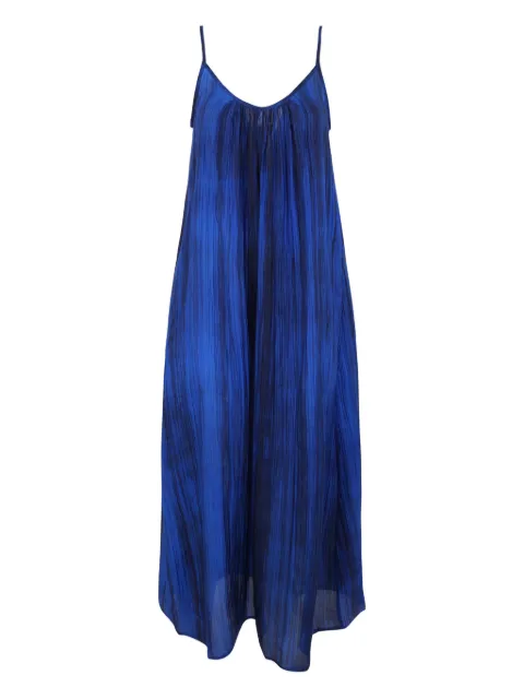 Bianco Levrin tie-dye stripe slip dress