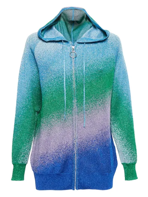 Maje pre-owned gradient zip-up hoodie