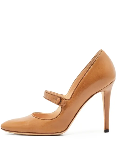 Manolo Blahnik pre-owned 95mm leather pumps