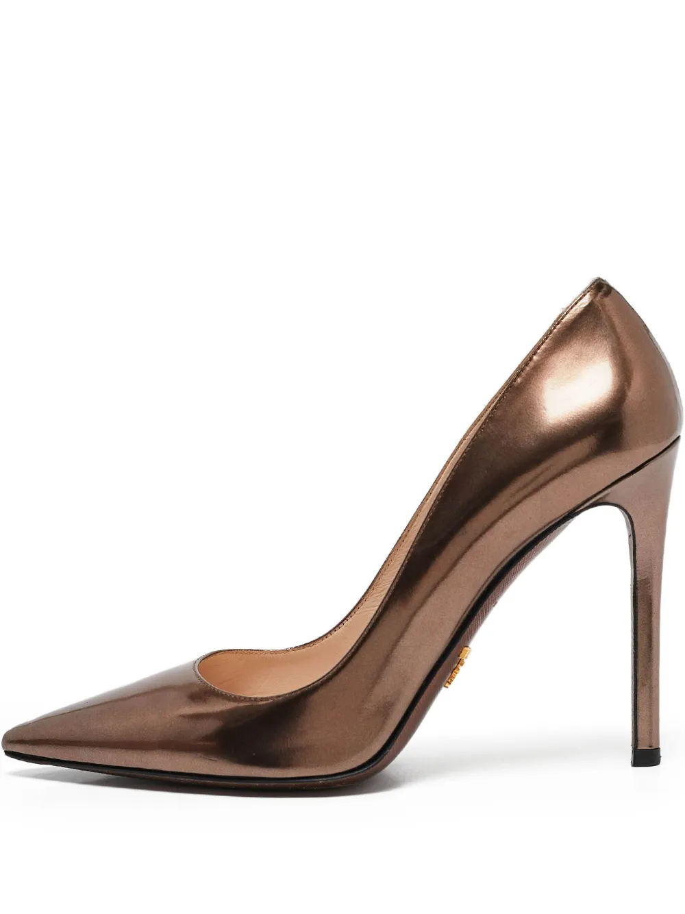 Prada Pre-Owned 110mm leather pumps | Brown | Image 1