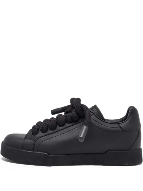 Dolce & Gabbana Pre-Owned кожаные кеды