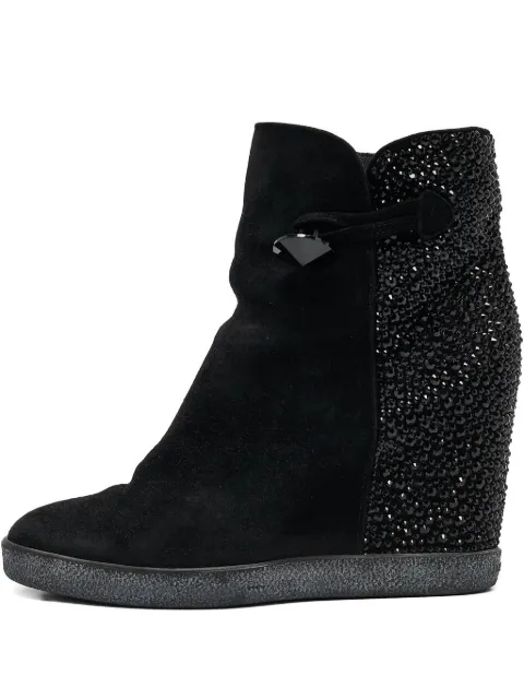 Le Silla pre-owned 90mm suede wedge boots