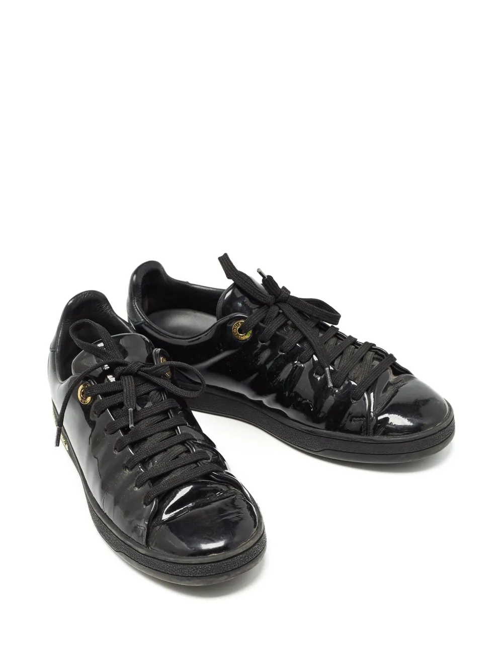 Louis Vuitton Pre-Owned Leren sneakers - Zwart