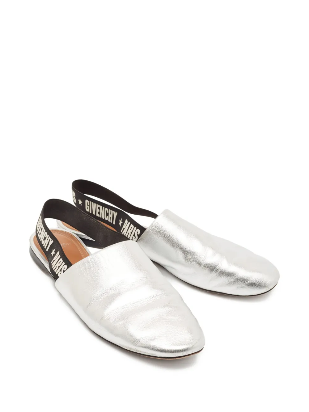 Givenchy Pre-Owned logo leather flat mules | Image 2