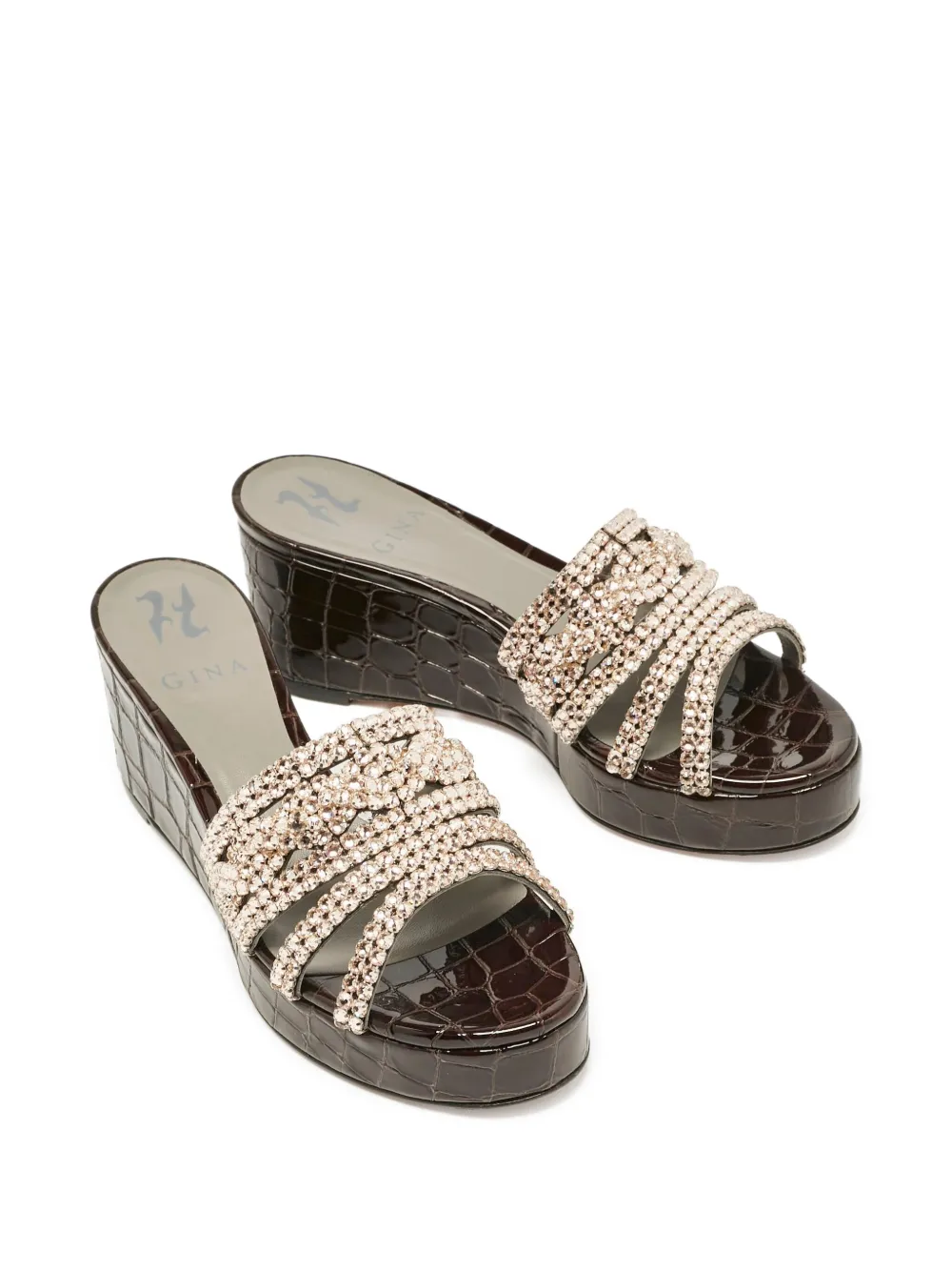 Gina pre-owned embellished sandals | Image 2