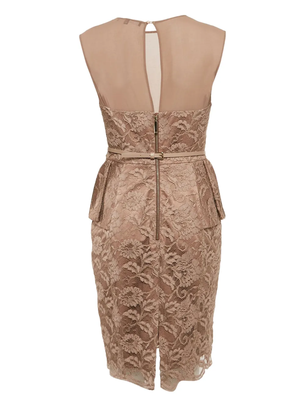 Elisabetta Franchi Pre-owned gedrapeerde jurk - Beige