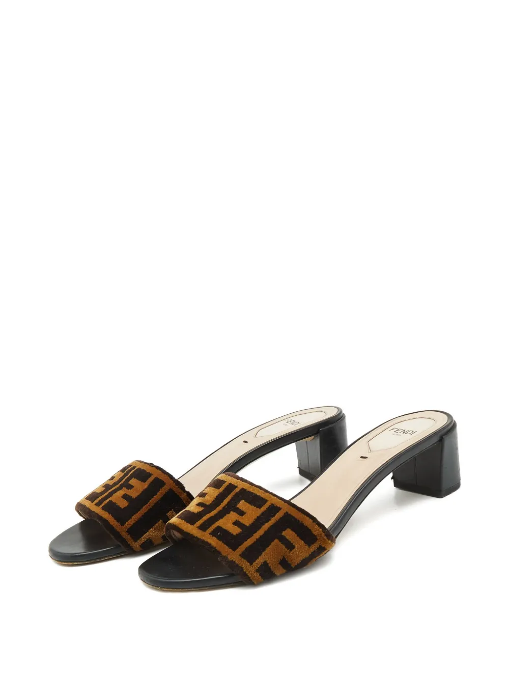 Fendi Pre-Owned 2024 45mm Zucca mules | Image 2