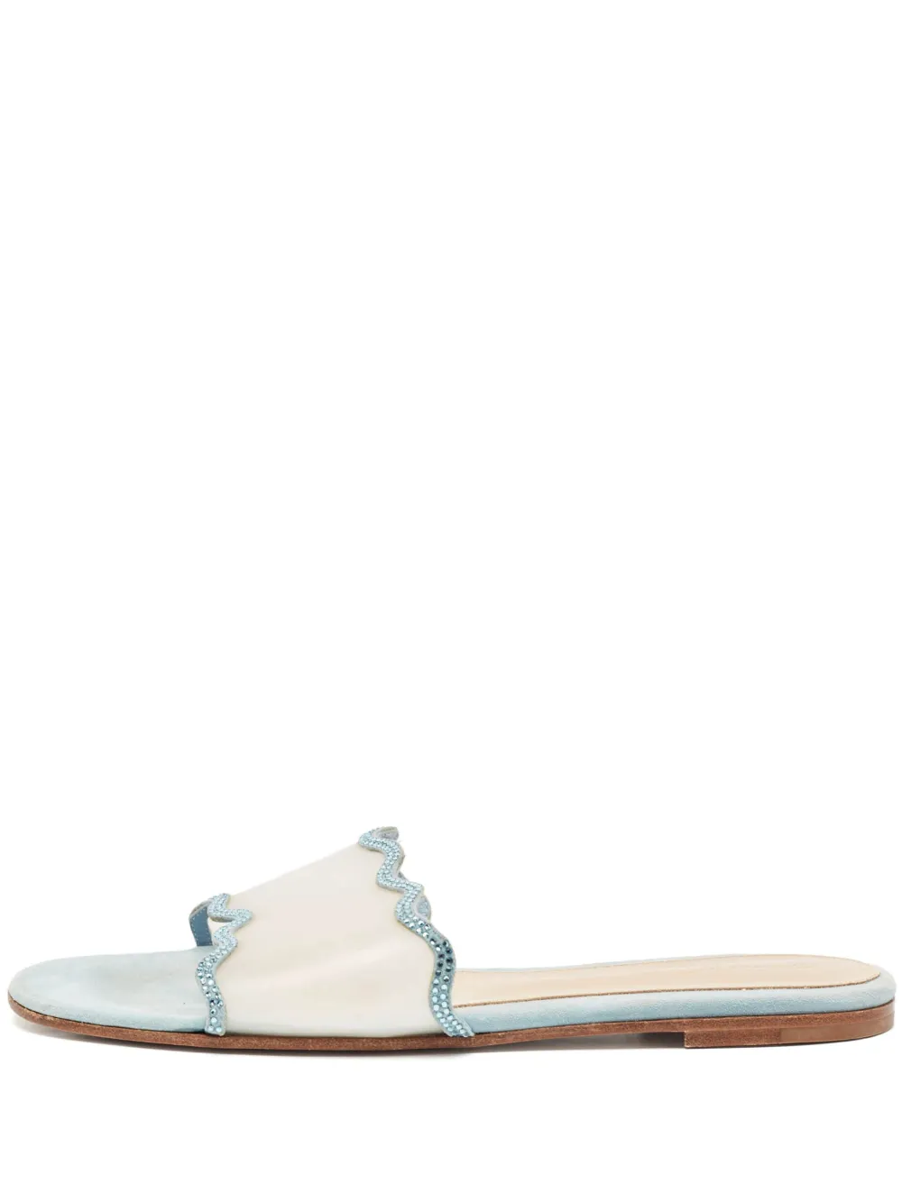 scalloped crystal slides
