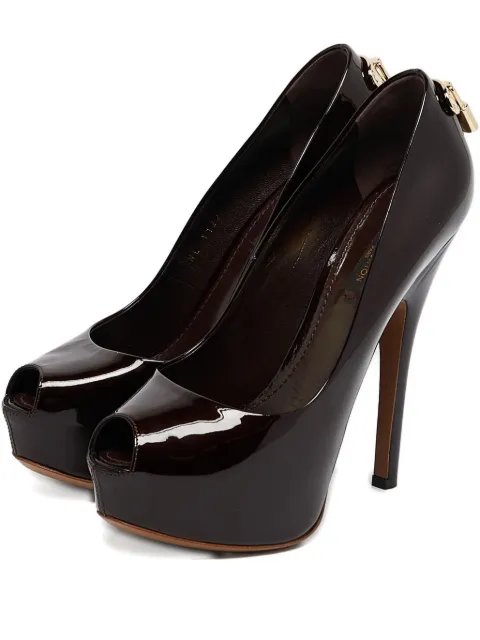 Louis Vuitton Pre-Owned 145mm leather pumps 