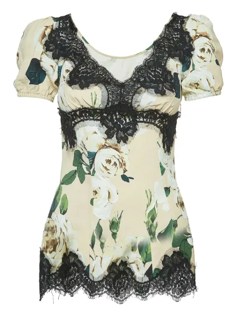 Dolce & Gabbana Pre-Owned lace-detail blouse