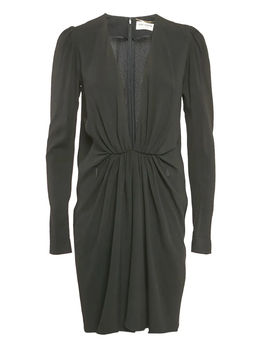 Pre-owned Saint Laurent Crepe Midi Dress