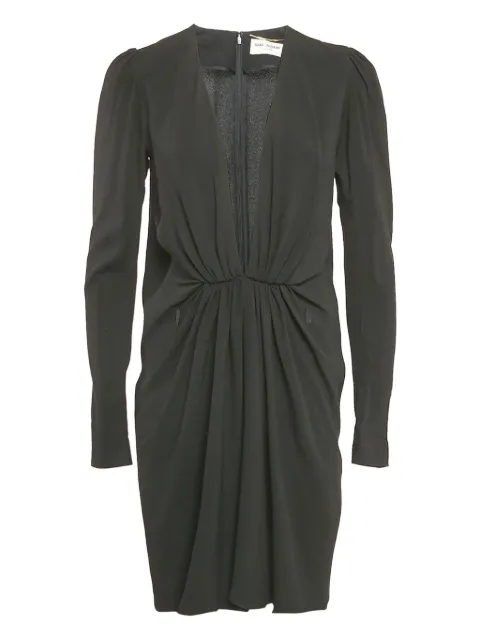 Saint Laurent Pre-Owned vestido midi en crepé
