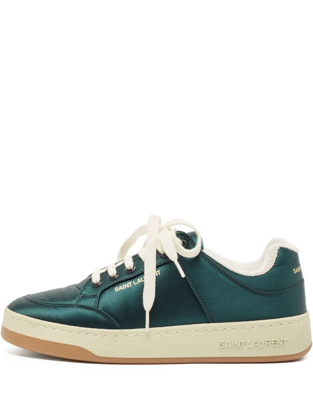 Pre-owned Saint Laurent Satin Sneakers