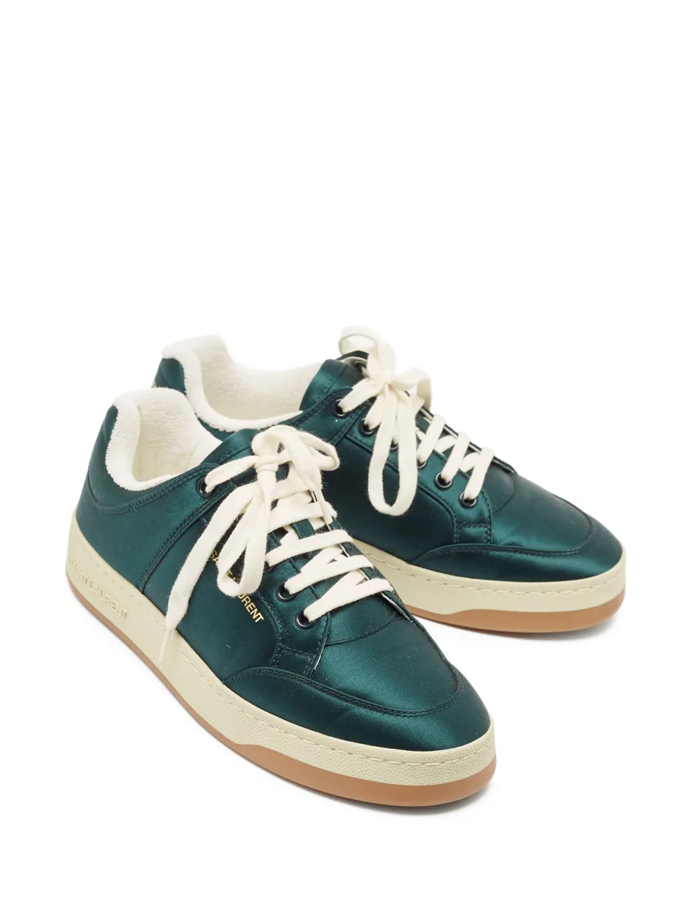 Saint Laurent Pre-Owned Satijnen sneakers - Groen
