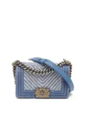 CHANEL Pre-Owned small Boy Chanel shoulder bag - Blue