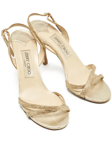 Jimmy Choo Pre-Owned sandalias Ingrid con tacón 95mm