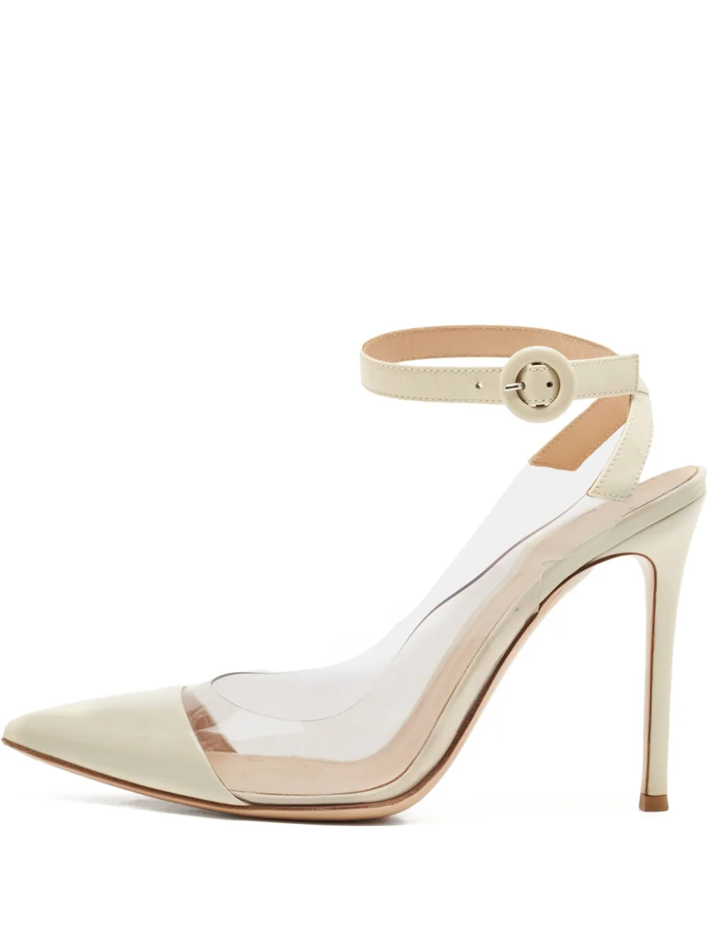 Pre-owned Gianvito Rossi  85mm Plexi Pointed-toe Pumps