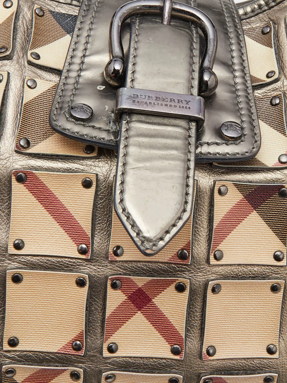 Pre-owned Burberry Nova Check Shoulder Strap