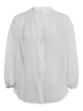 ZIMMERMANN plissé-effect button-up shirt - White