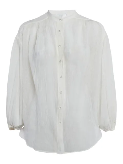 ZIMMERMANN plissé-effect button-up shirt