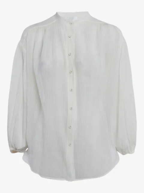 ZIMMERMANN plissé-effect button-up shirt