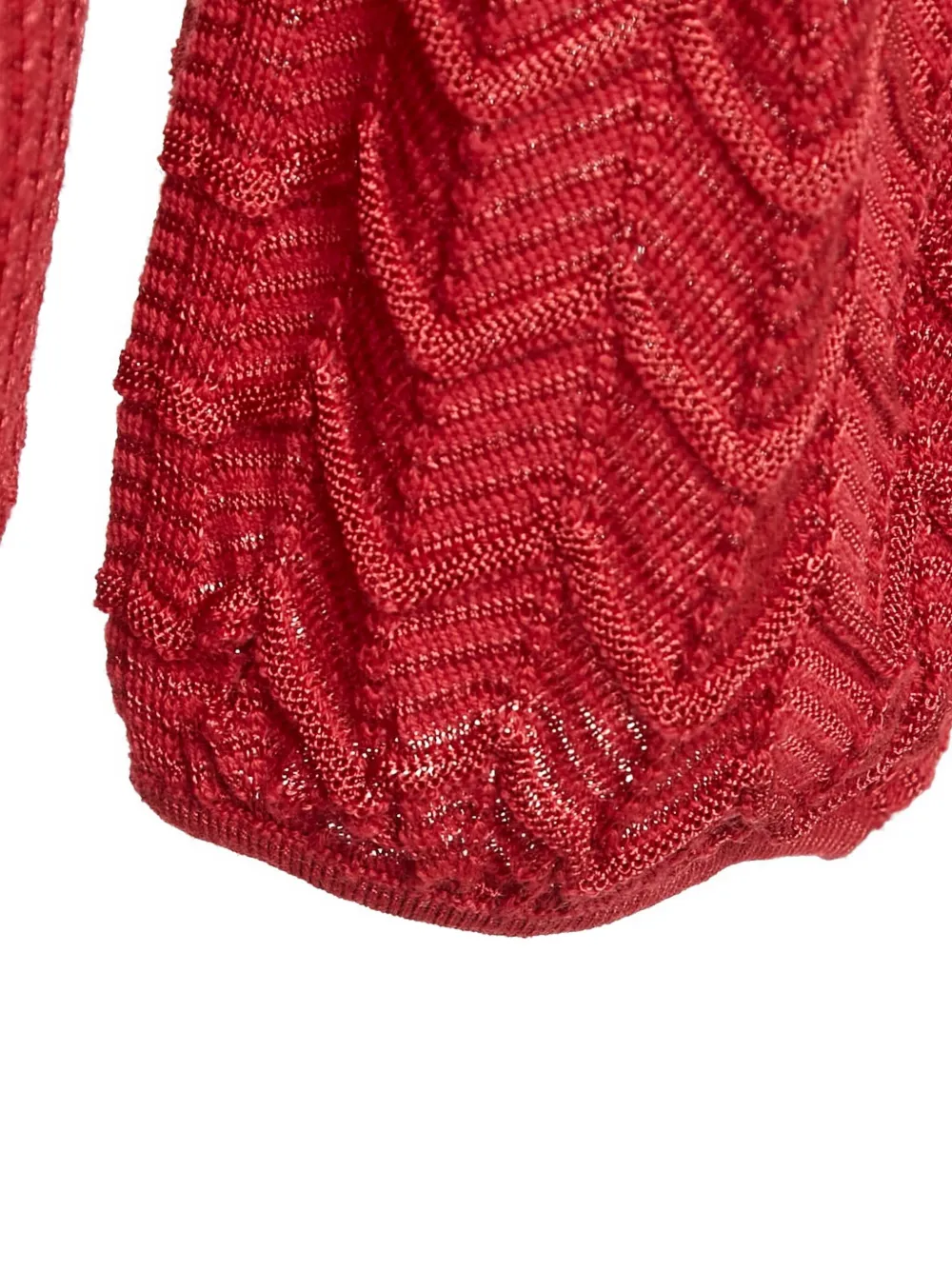 Pre-owned Missoni V-neck Dress In Red