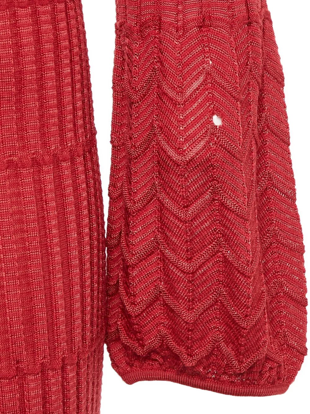 Pre-owned Missoni V-neck Dress In Red