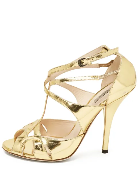 Bottega Veneta Pre-Owned 120mm metallic sandals