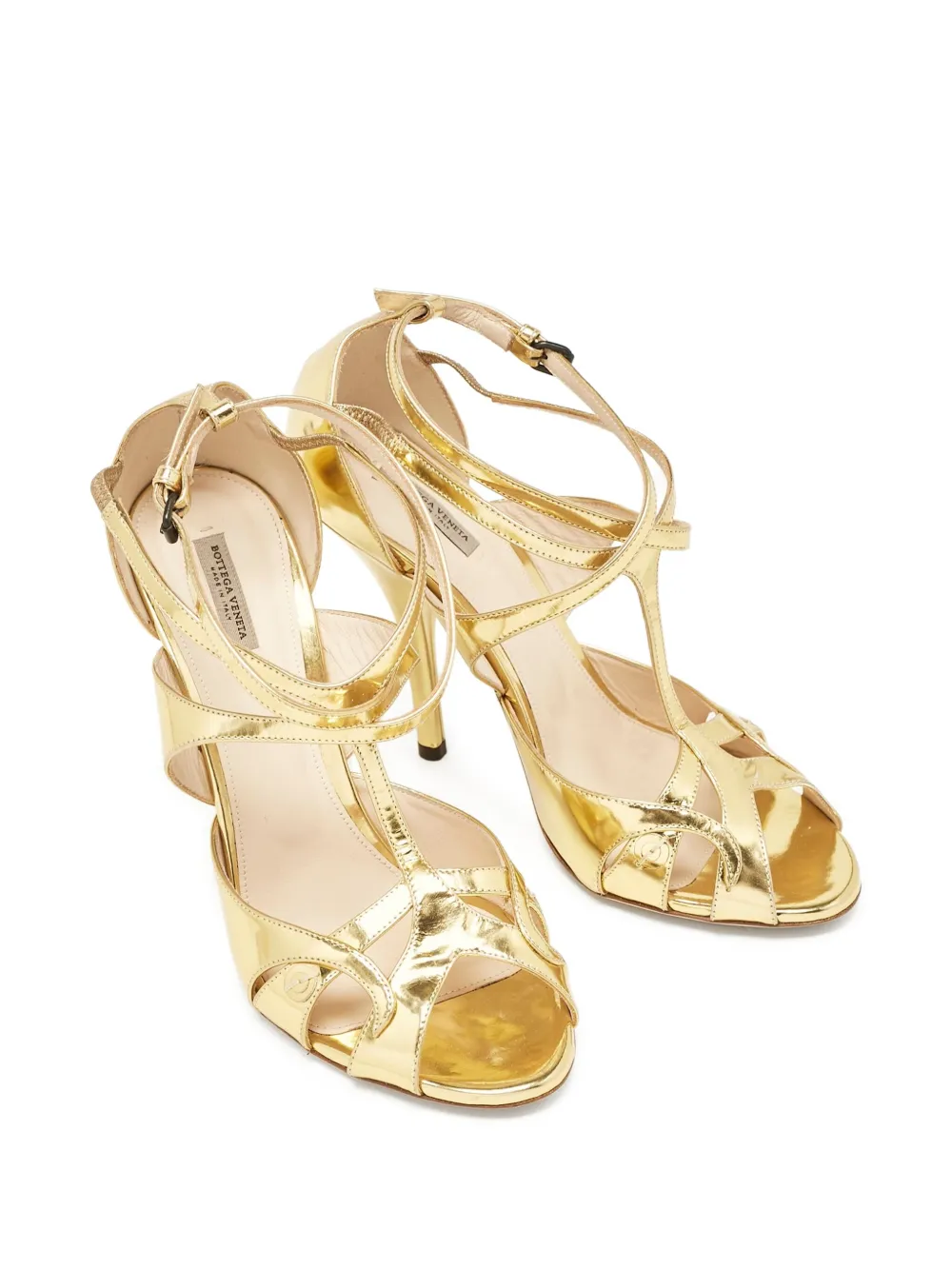 Bottega Veneta Pre-Owned 120mm metallic sandals | Image 2