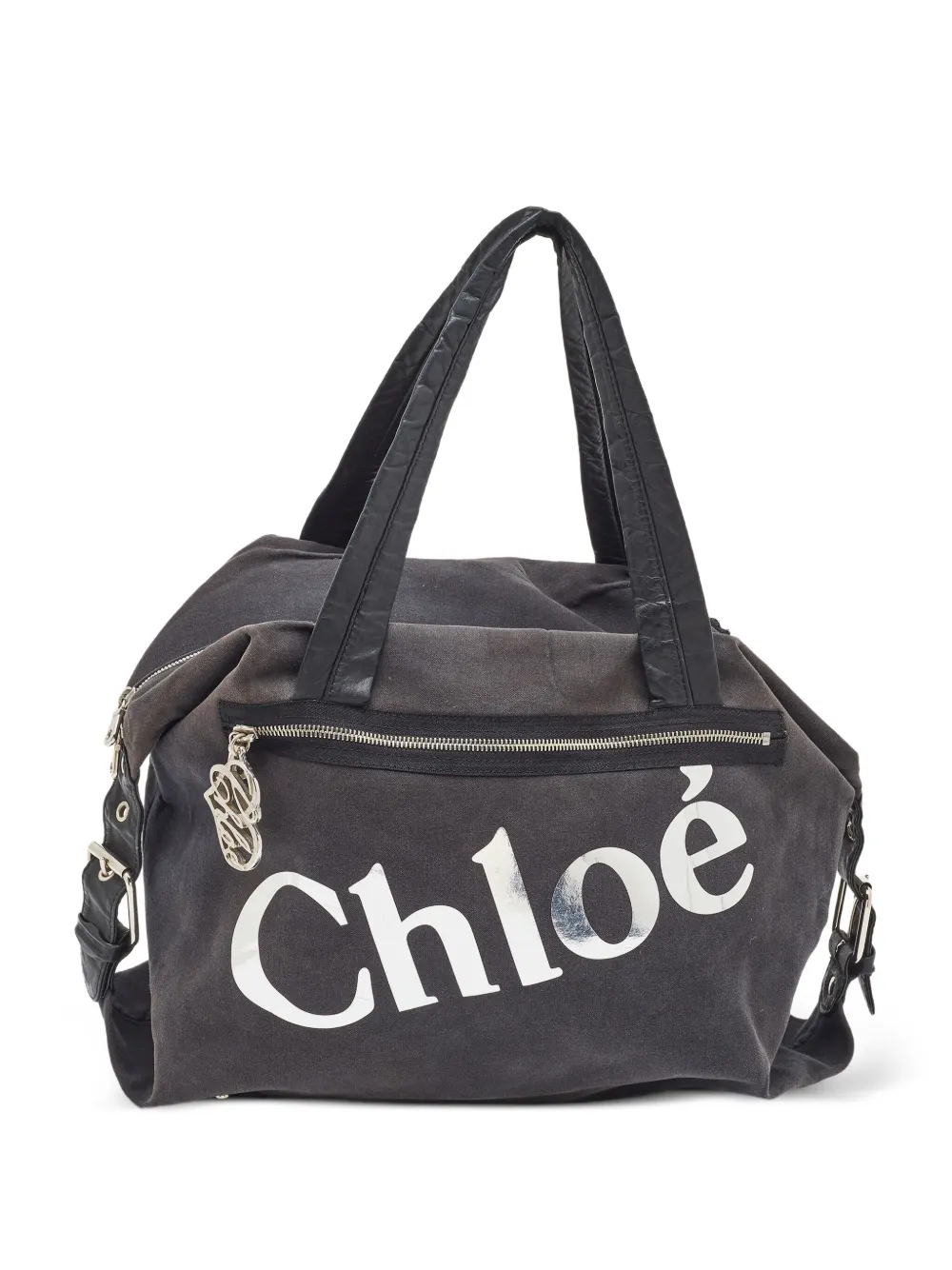 Chloé Pre-Owned logo-print bag | Black | Image 1