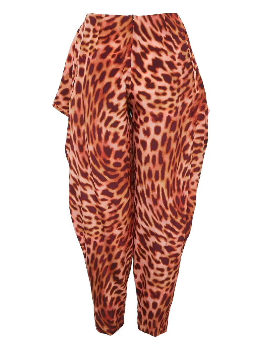Stella McCartney Pre-Owned leopard-print draped trousers | Image 2