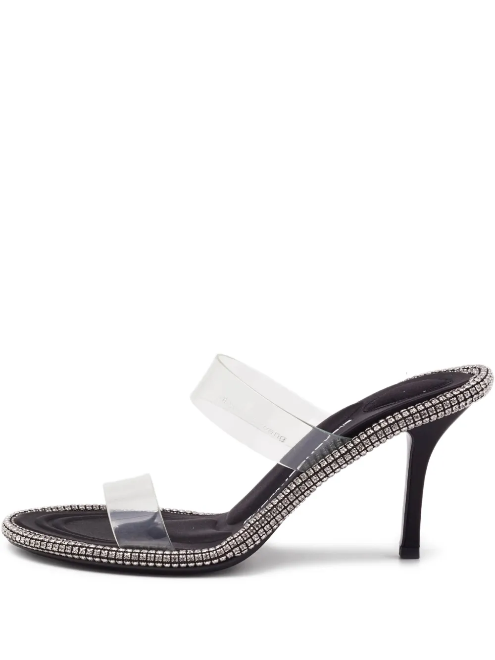 Pre-Owned Alexander Wang 110mm Kira crystal-embellished transparent sandals | White | Image 1