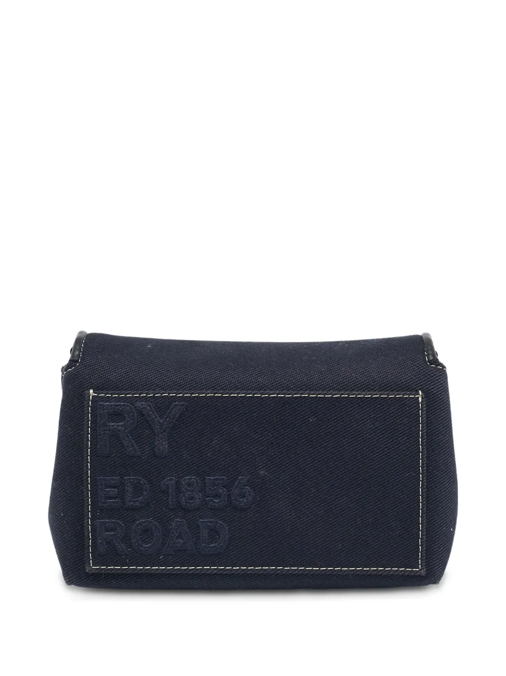 Pre-owned Burberry Horseferry Denim Shoulder Bag