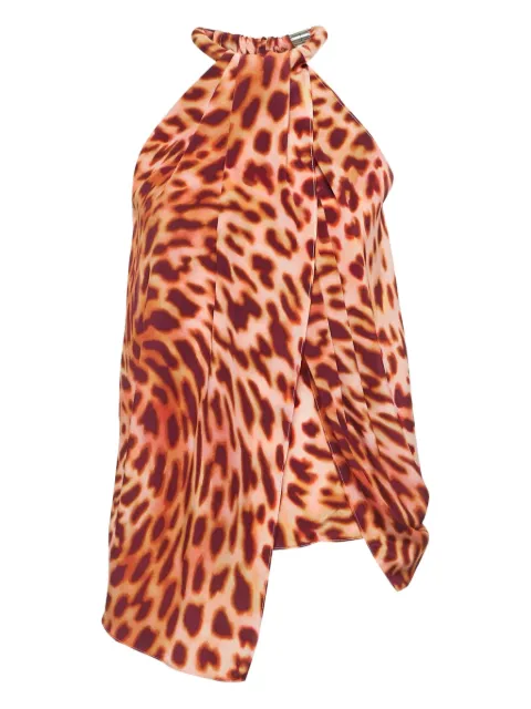 Stella McCartney Pre-Owned animal-print silk top