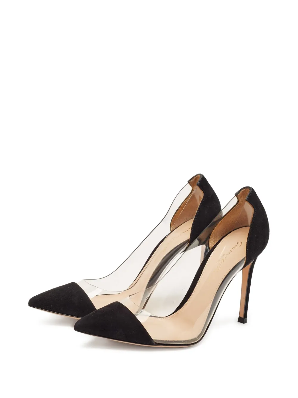 Gianvito Rossi pre-owned 100mm Plexi transparent-panel stiletto pumps | Image 2