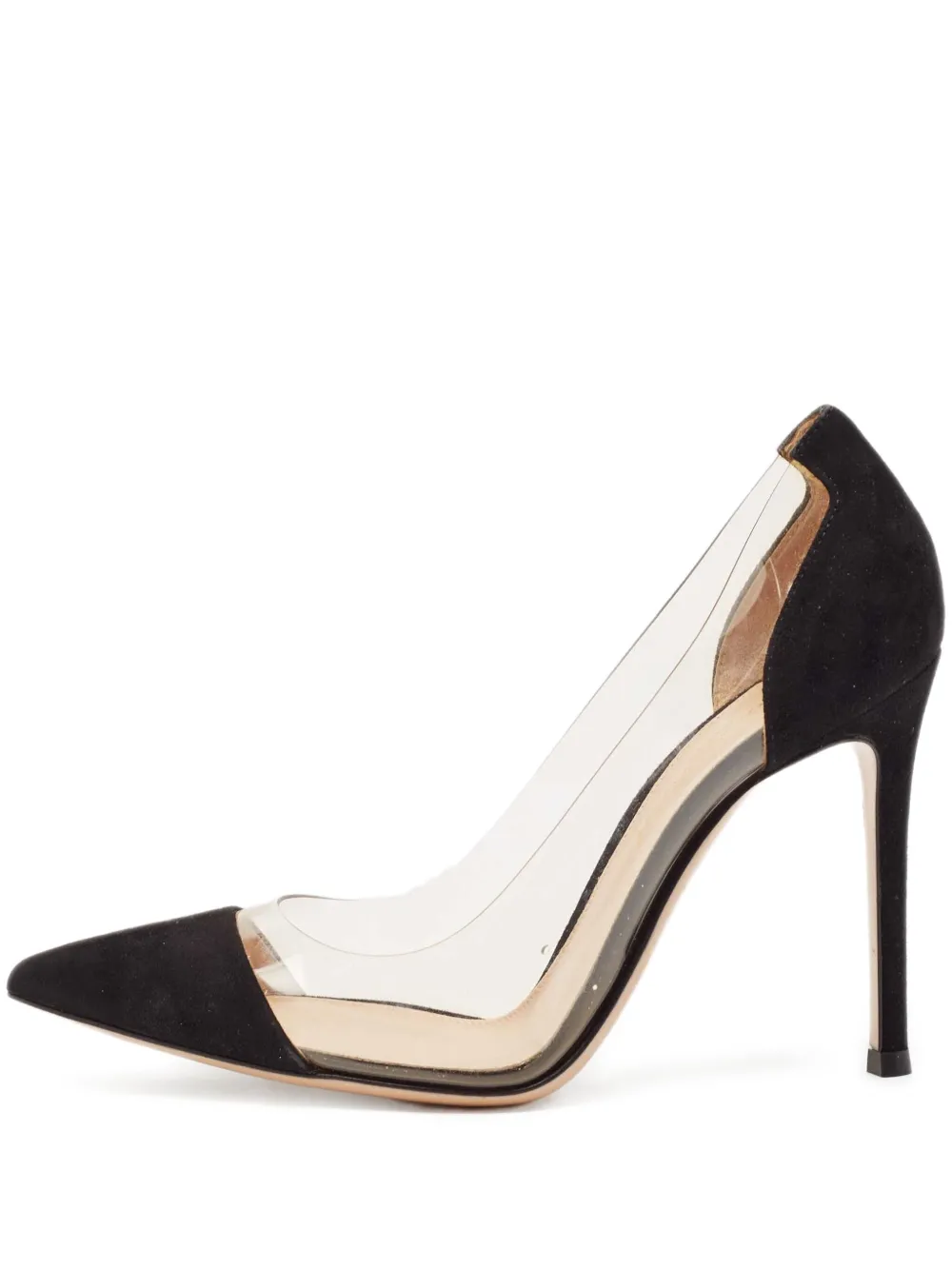 Pre-owned Gianvito Rossi  100mm Plexi Transparent-panel Stiletto Pumps