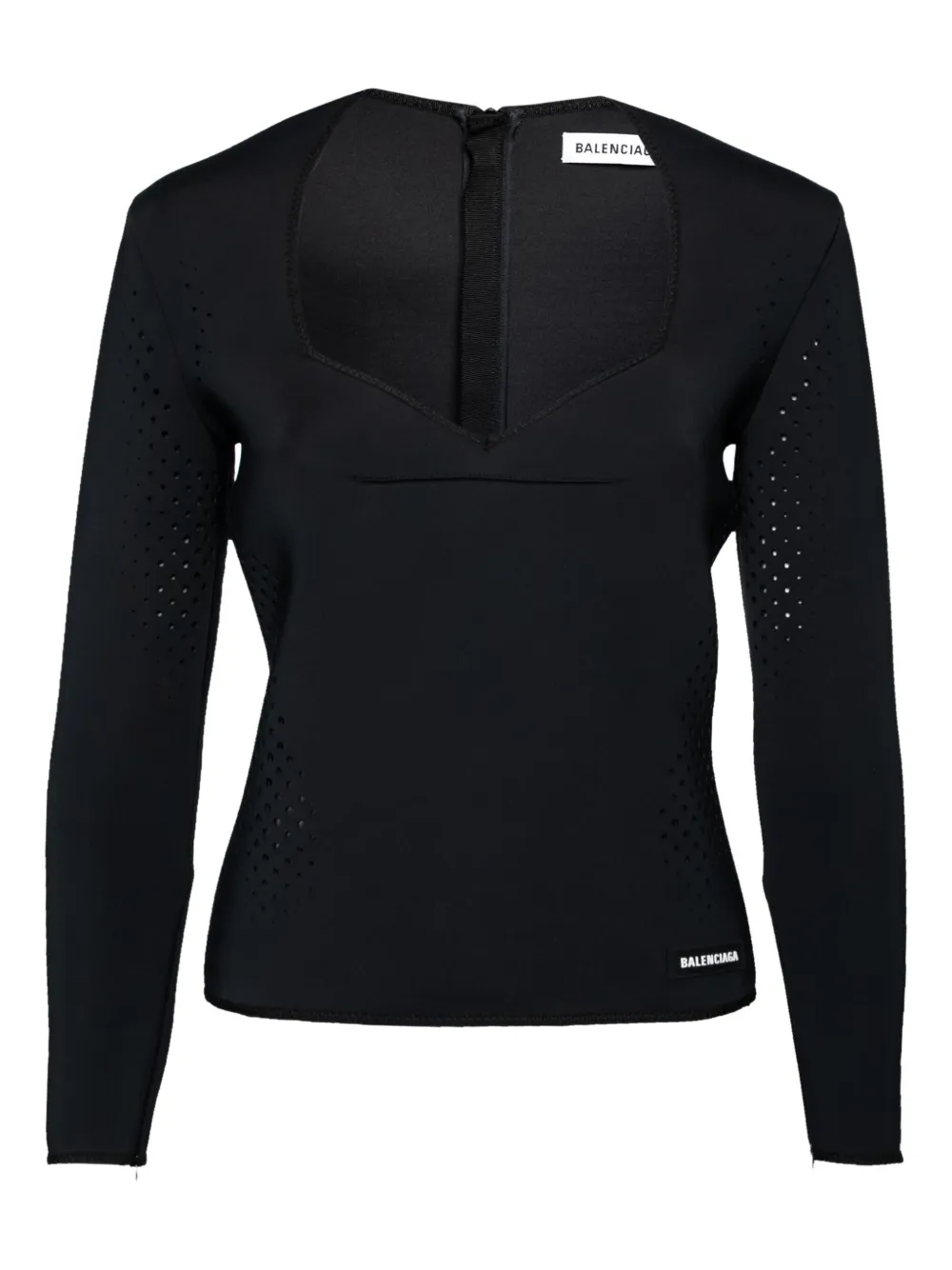 Balenciaga Pre-Owned perforated top | Black | Image 1