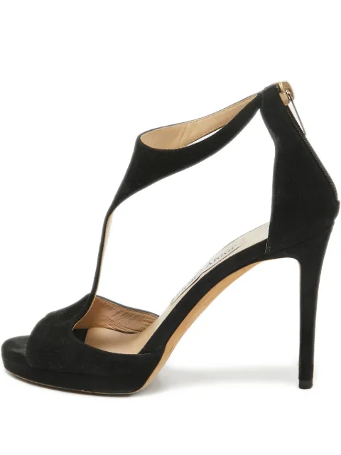 Jimmy Choo Pre-Owned 100mm Lana cut-out sandals